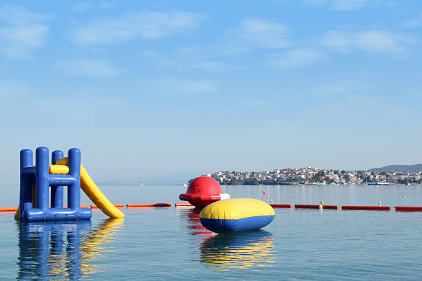 istock beach toys and equipment floating on sea 123206990