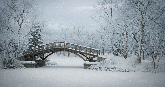 Digitally generated beautiful winter scenery in the park during snowfall.

The scene was rendered with photorealistic shaders and lighting in Corona Renderer 5 for Autodesk® 3ds Max 2020 with some post-production added.
