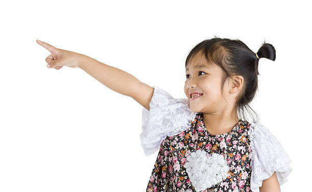 istock girl pointing at something 123211435