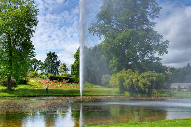 The highest fountain in England at Forde Abbey