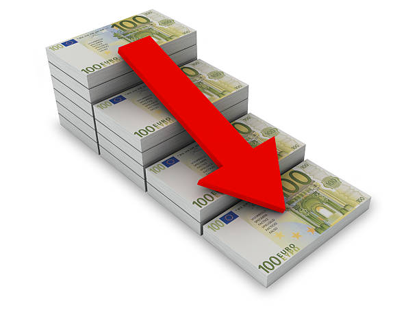 istock Decreasing value of Euro. 123212520