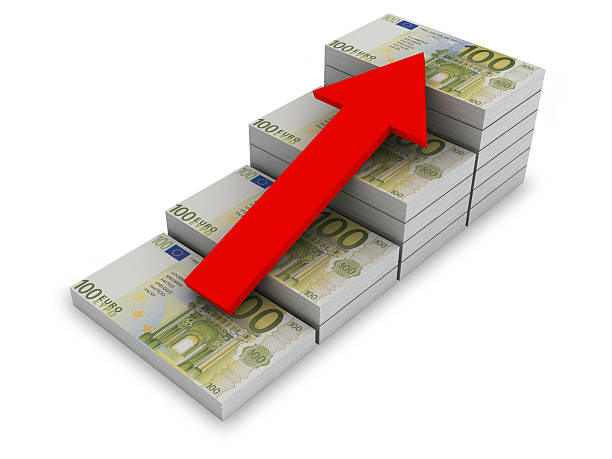 istock Increasing value of Euro. 123212529