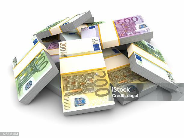 Stos Euro Rachunki - zdjęcia stockowe i więcej obrazów 200 - 200, 500, Banknot