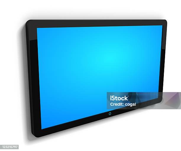 Foto de Tv Lcd e mais fotos de stock de Parede - Parede, Monitor de computador, Televisor