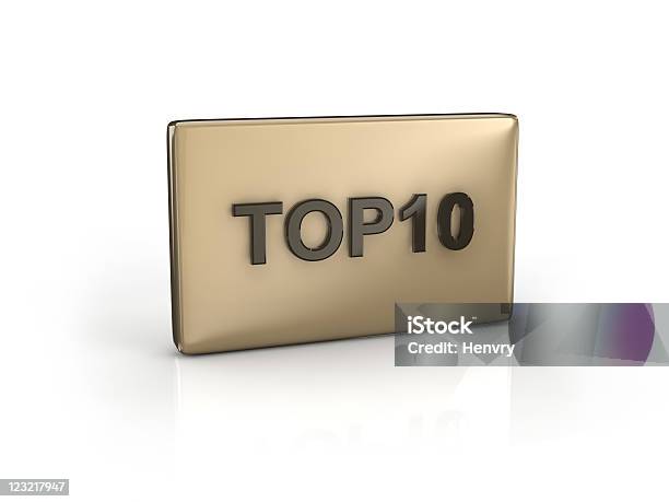 Text Top10 Stockfoto und mehr Bilder von Block - Form - Block - Form, Braun, Buchstabe O