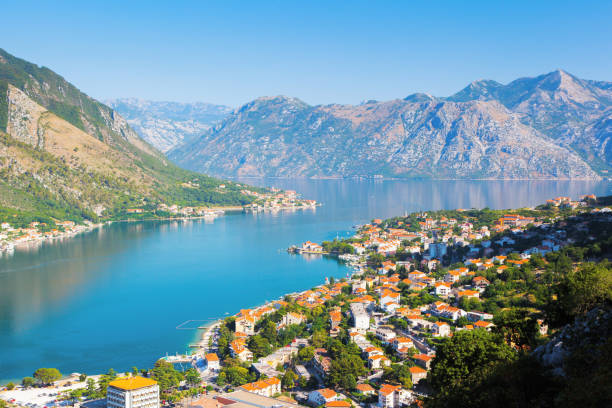 istock Great view of Kotor bay (Boka Kotorska) in sunny day. 1232184462