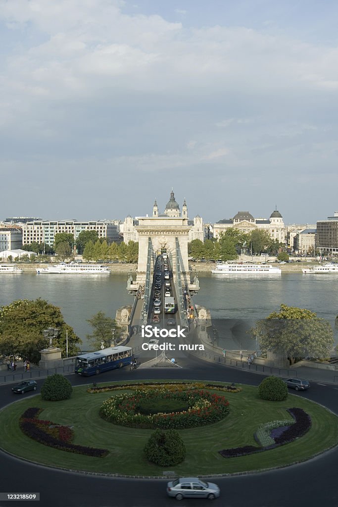 Puente de las cadenas de Budapest - Foto de stock de Aire libre libre de derechos