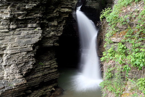 One of several waterfalls at Watkins Glen state park, NY.