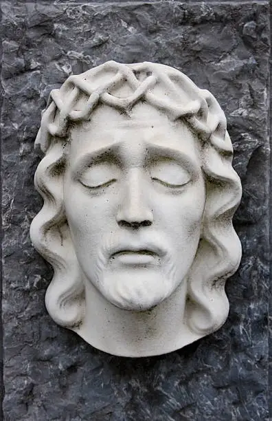 Photo of jesus with closed eyes