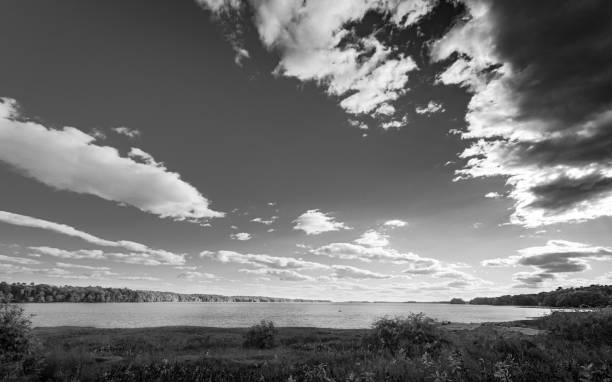 istock Dramatic sky over water, Maine, USA 1232365304