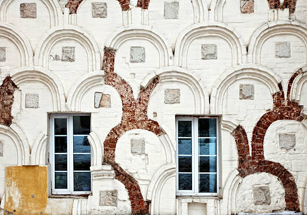 Fragment of old church wall