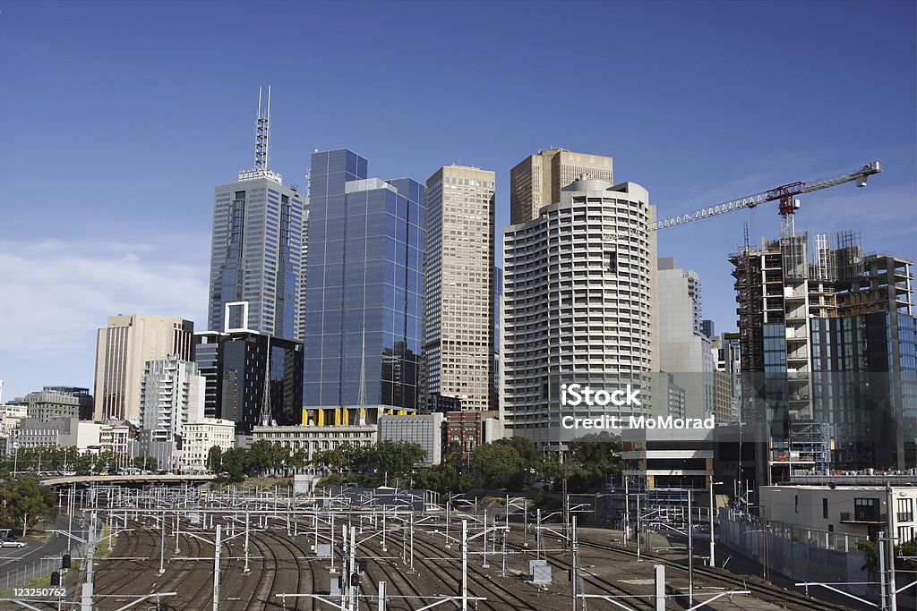 Железная дорога в город - Стоковые фото Мельбурн - Австралия роялти-фри