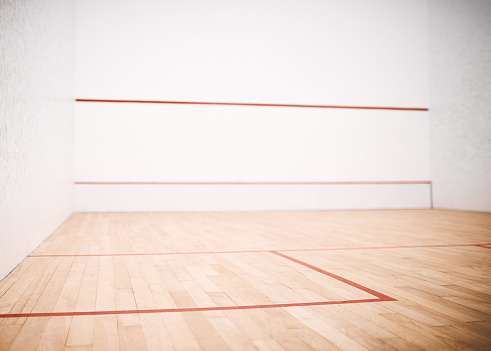 Shot of an empty squash court