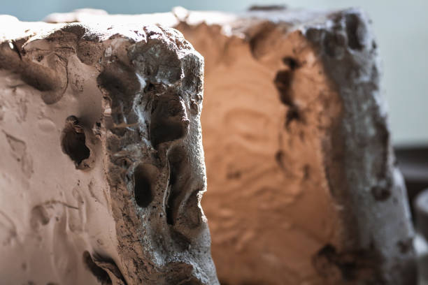 istock white clay moulding and pottery, close up, preparing 1232532761