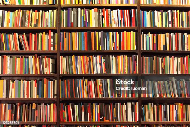 Novo Livros - Fotografias de stock e mais imagens de Livro - Livro, Livraria, Prateleira - Mobília