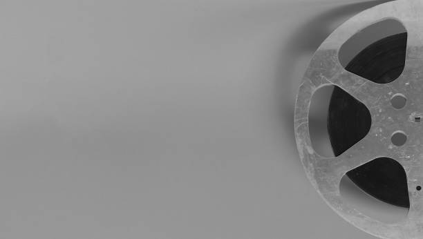 istock film reel isolated on gray background 1232538871