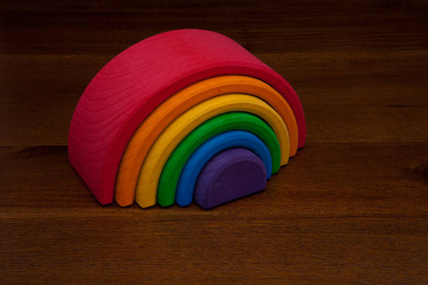 istock Wooden Rainbow Toy 123254690
