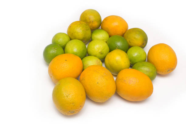 istock Assortment of exotic fruits isolated on white 1232665605
