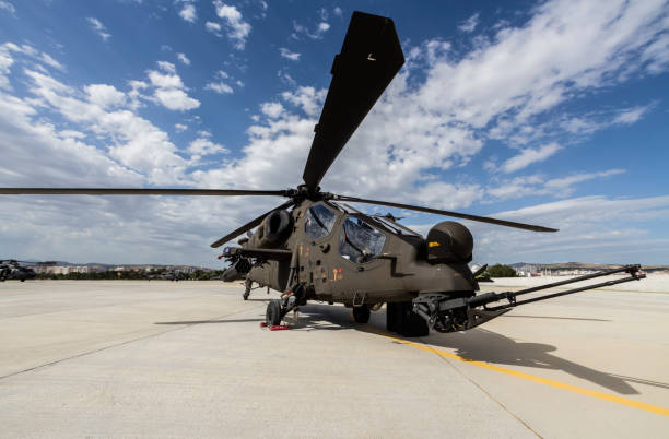 istock T129 Atak Military attack helicopter 1232674019