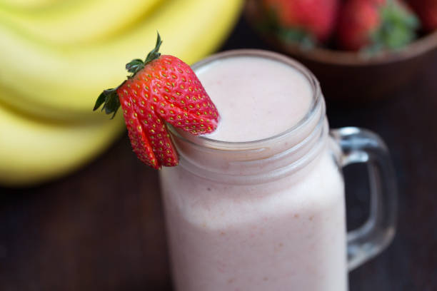 istock Vegan Banana Strawberry Smoothie 1232707908