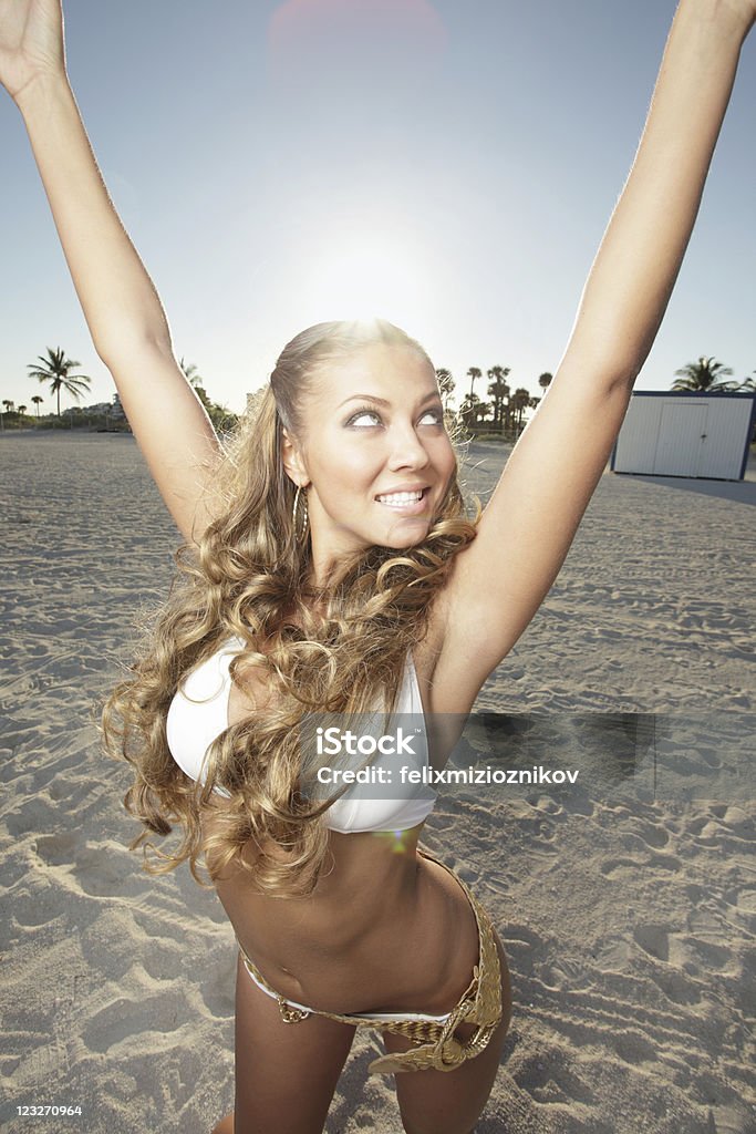 Woman on the beach For more images of this model Adult Stock Photo