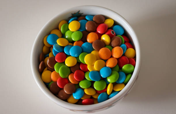 istock Beautiful colorful chocolates decorating the table. 1232722218