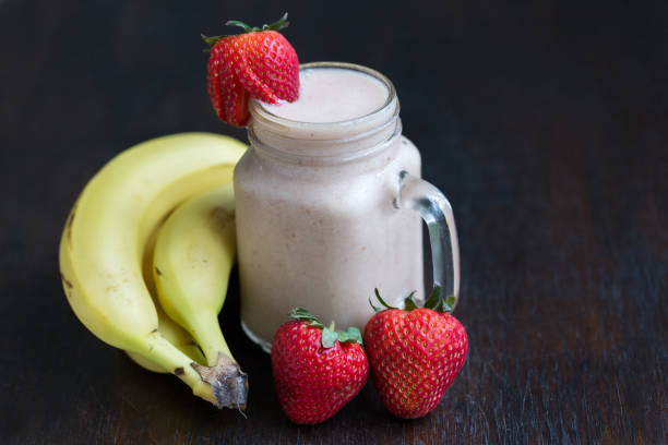 istock Vegan Banana Strawberry Smoothie 1232731356