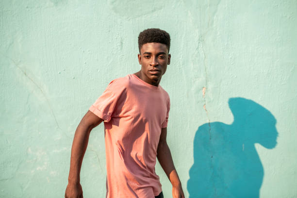 Portrait of a young handsome African man.