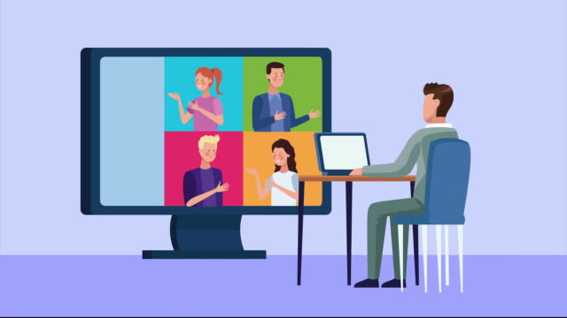 3,854 Meeting Cartoon Stock Videos and Royalty-Free Footage - iStock |  Virtual meeting cartoon, Business meeting cartoon, Zoom meeting cartoon
