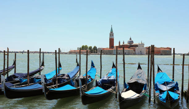 istock many gondolas moored on the Venetian Lagoon 1232831864