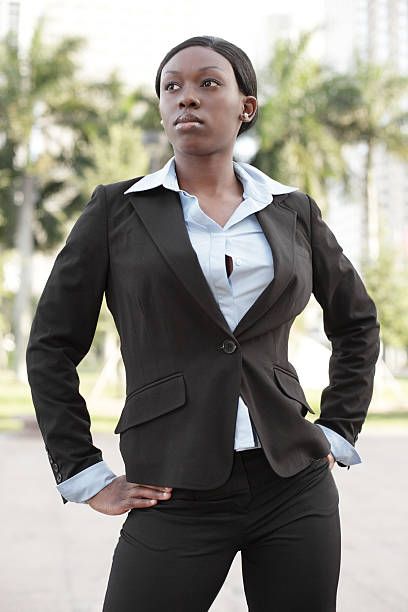 istock Attractive black businesswoman 123285833