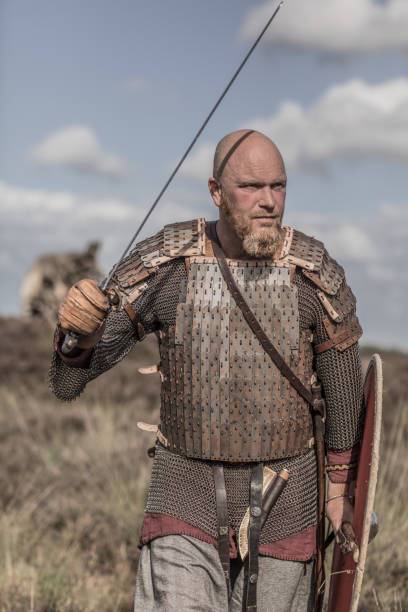 istock An individual viking warrior outdoors 1232876220