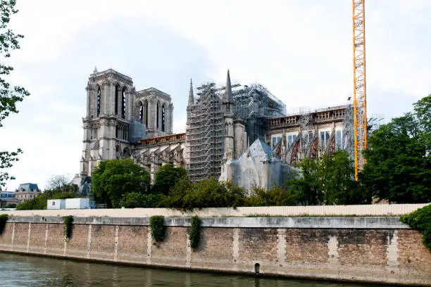 Photo of Paris : Notre Dame Cathedral works, after the fire.
