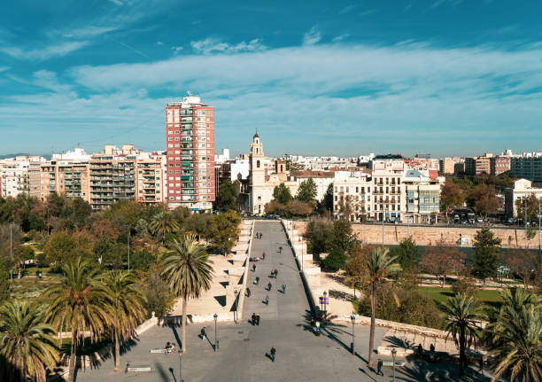 istock Aerial view of Valencia, Span 1233013104