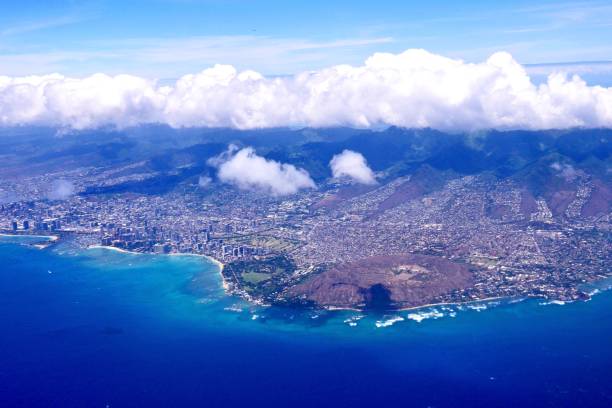 Oahu Aerial stock photo