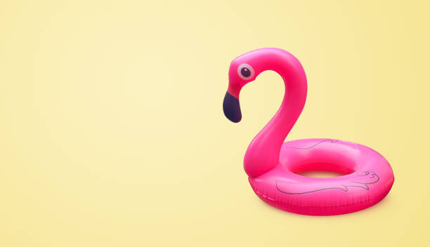 istock Sochi, Russia - August 16, 2019: inflatable circles. flamingos 1233082038