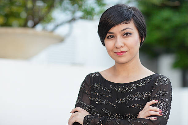 istock Attractive woman with arms crossed 123314622
