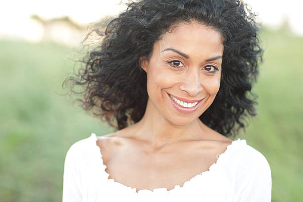 istock Young woman smiling 123316874