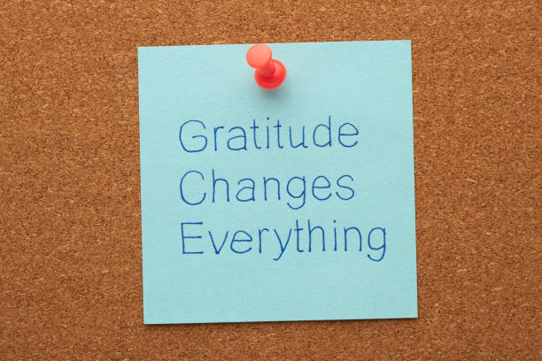 Gratitude Changes Everything stock photo