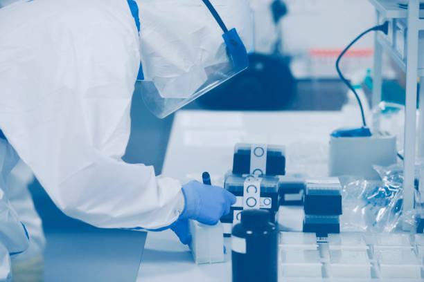 istock Laboratory in the Corona research,working hard to find a cure 1233358921