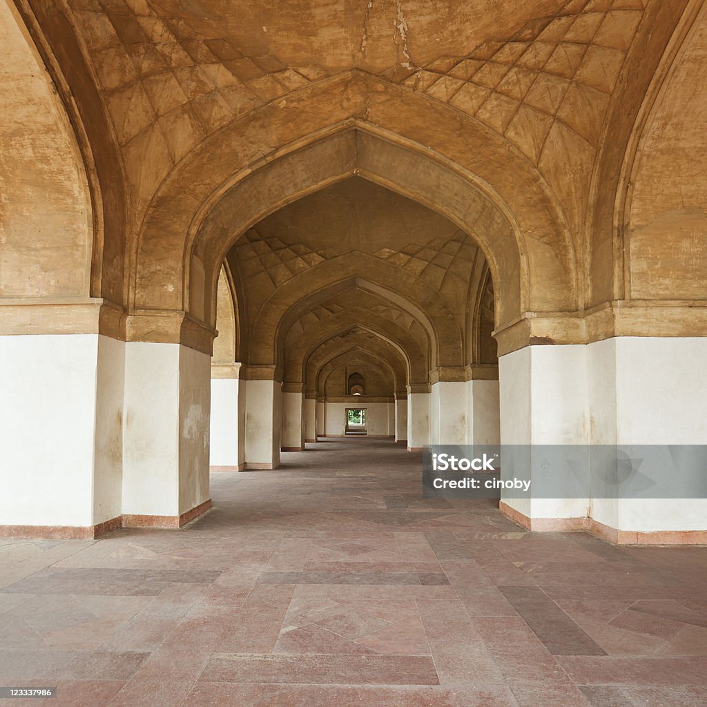 Arch Arch in India Corridor Stock Photo