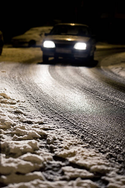 istock Icy street at night 123338358