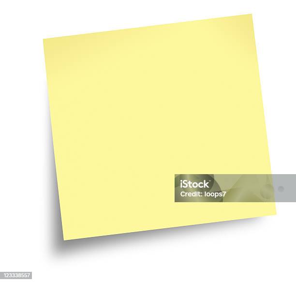 Foto de Papel Adesivo e mais fotos de stock de Amarelo - Amarelo, Branco, Clip Art