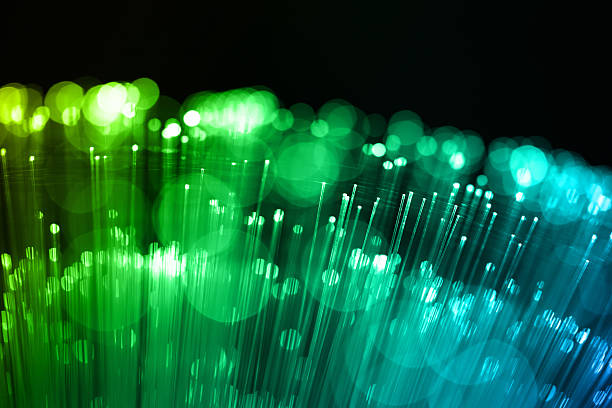 Fiber optics Fiber optics telephone line art stock pictures, royalty-free photos & images