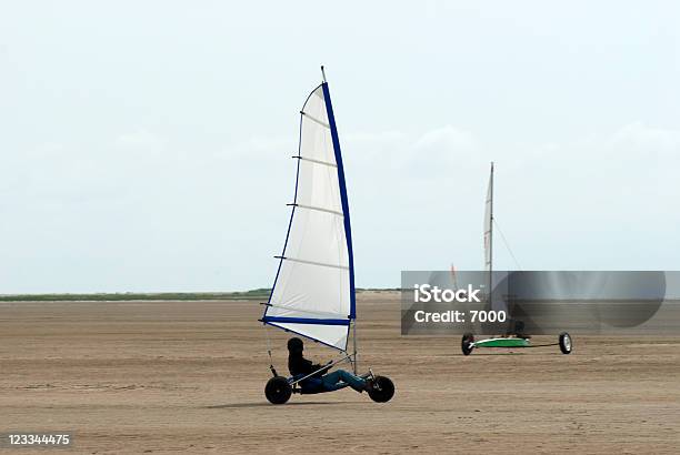 Sailing On Sand Stock Photo - Download Image Now - Rømø, Activity, Beach