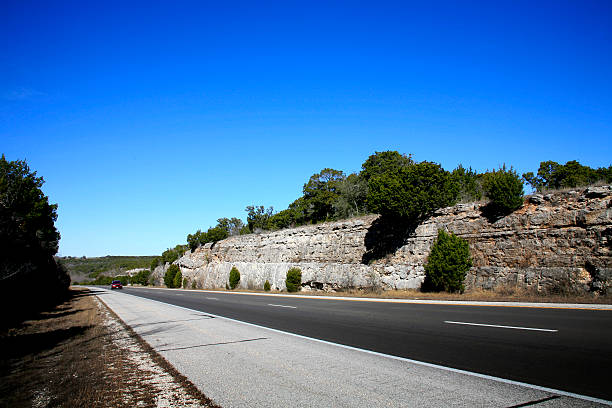 Highway in the  Texas Hill Country.   
