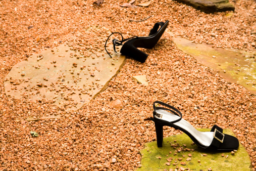 Lost Shoes Stock Photo - Download Image Now - Lost, Stiletto, Beauty ...