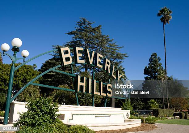 Beverly Hillszeichen Stockfoto und mehr Bilder von Beverly Hills - Beverly Hills, Schild, Farbbild