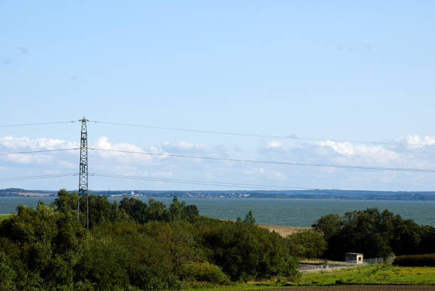 istock Electricity pylon and landscape 123353092