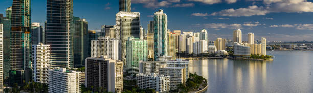 istock Downtown Miami and Biscayne Bay - Aerial Panorama 1233540226